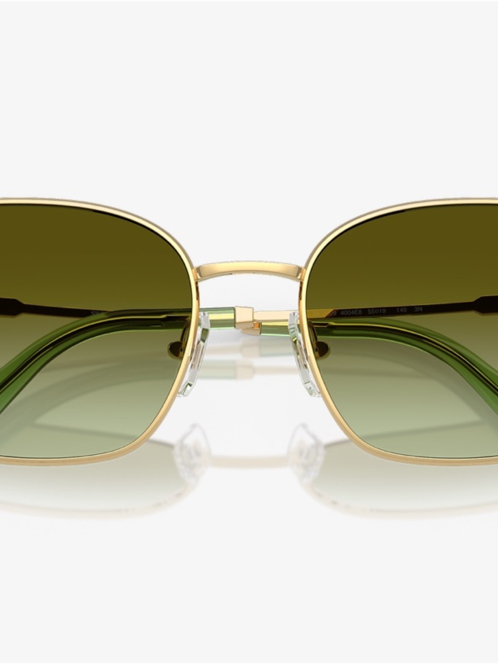Swarovski Sunglasses SK 7029 Green Gradient Brown, Green Crystals with Case - Picture 7 of 8
